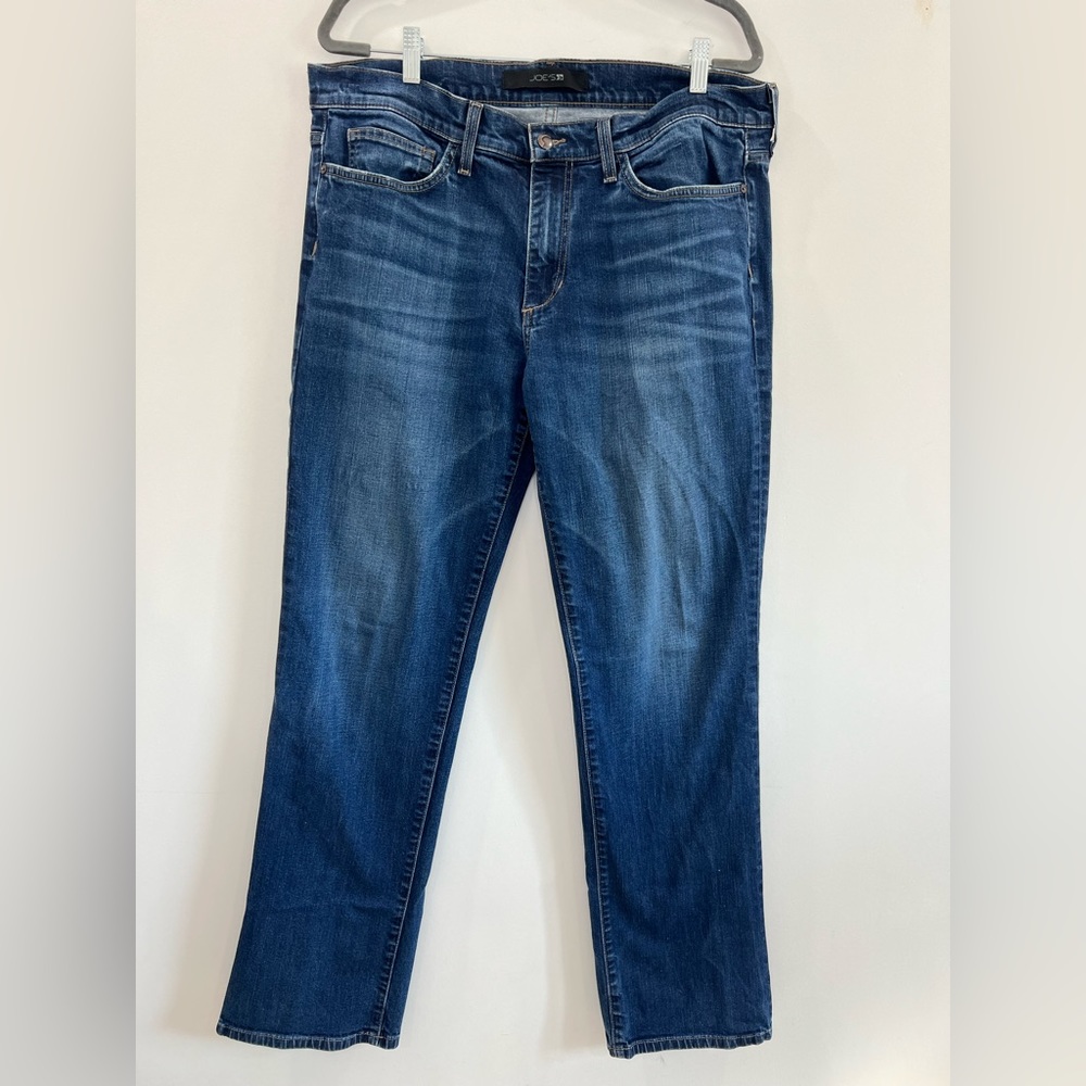 Joe’s Jeans Men  Blue Medium Wash Straight Leg Relaxed Cut Denim‎ Sz 36
